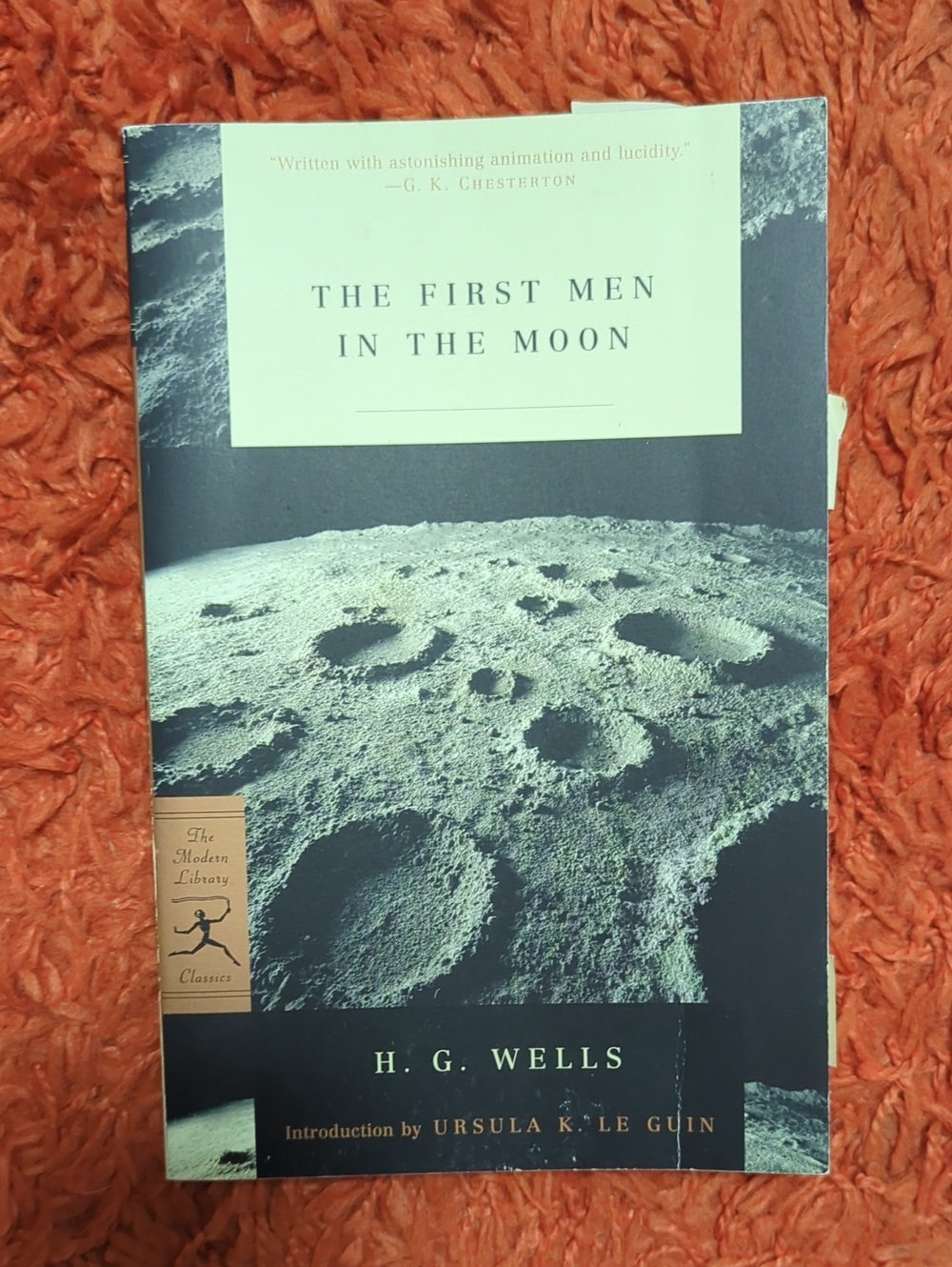 H.G. Wells "The First Men in the Moon" - Black & White Cover